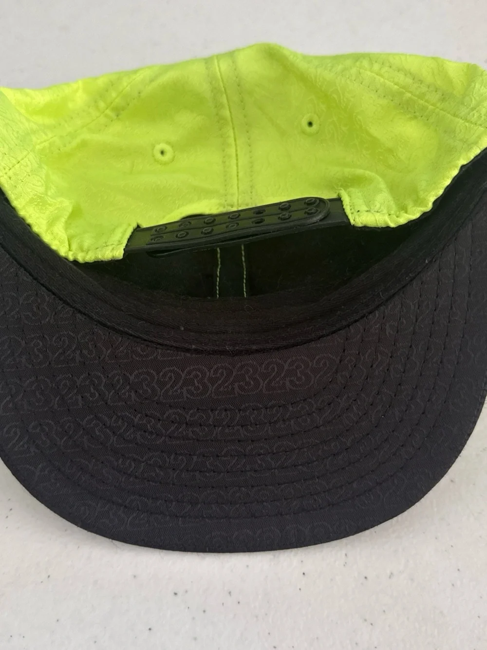 Jordan Toddler Kids Neon Yellow & Black Jumpman Hat